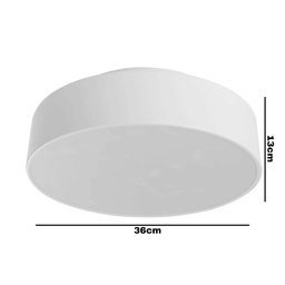 Plafon Ibiza Branco 3 Lampadas Tualux - 2