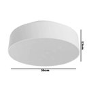 Ver imagem 2 de Plafon Ibiza Branco 3 Lampadas Tualux