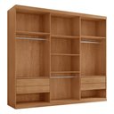 Ver imagem 5 de Guarda-Roupa Casal 100% MDF com 6 Portas e 4 Gavetas 220cm Multimóveis CR35524 Madeirado/Off White