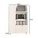 Ver imagem 3 de Armário de Cozinha para Forno/micro-ondas com 3 Portas Multimóveis Cr20348 Branco