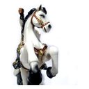 Ver imagem 5 de Cavaleiro Templário com Cavalo e Bandeira 00061 Prateado