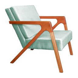 Poltrona Monalisa Decorativa Veludo Cores - DS Estofados - Acqua - 2