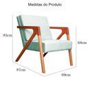 Ver imagem 6 de Poltrona Monalisa Decorativa Veludo Cores - DS Estofados - Acqua