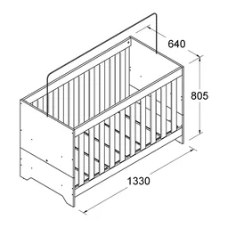 Berço Mini Cama 3 em 1 BBI-51  - 4