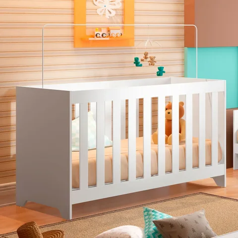 Berço Mini Cama 3 em 1 Multifuncional 133cm x 80cm