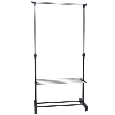 Arara Sapateira Regulável 80 a 155cm Ordene Expositor Calçados Closet Rodinhas My Closet