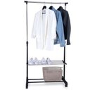 Ver imagem 3 de Arara Sapateira Regulável 80 a 155cm Ordene Expositor Calçados Closet Rodinhas My Closet
