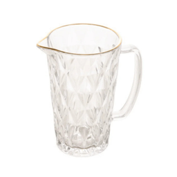 Jarra de Vidro com Fio de Ouro Diamond 1,14l - 6