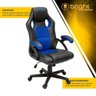 Cadeira Gamer Bright com Ajuste de Altura e Base Giratória Azul Preto - 3