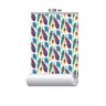 Papel de Parede Adesivo Penas de Pavão Coloridas N06135 Rolo de 0,58x3,00 - 3