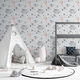 Papel de Parede Adesivo Baleia Voando N06245 Rolo de 0,58x3,00 - 4