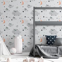 Papel de Parede Adesivo Baleia Voando N06245 Rolo de 0,58x3,00 - 1