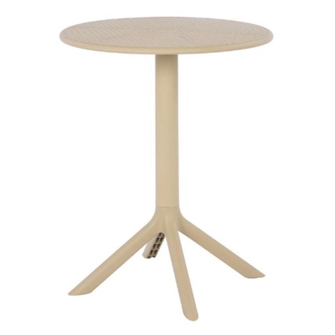 Mesa de Jantar Redonda Área Externa Drops Rivatti 60 Cm (largura) Polipropileno Fendi 75 Cm (altura