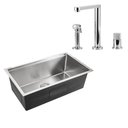 Ver imagem 1 de Kit Cuba para Cozinha com Acessórios Jarauara e Torneira Misturador Monocomando com Desviador Juc