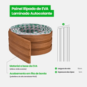 Ver imagem 4 de Painel Ripado Madeto Cinamomo em Rolo 10 Metros - Meu Rodapé Acessorios