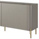 Ver imagem 6 de Rack para Sala de Estar Tv 75 Pol 4 Portas Pés Industrial Dourado Alef I03 Grigio - Lyam Decor