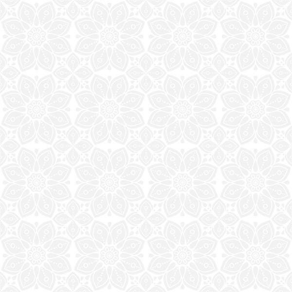 Papel de Parede Adesivo Mandala Floral Off White N06087 Rolo de 0,58x3,00 - 2
