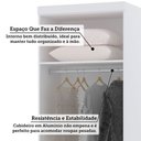 Ver imagem 5 de Guarda Roupa Modulado 90cm 2 Portas e 4 Gavetas Alpes Luciane Móveis