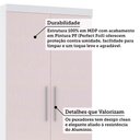 Ver imagem 4 de Guarda Roupa Modulado 90cm 2 Portas e 4 Gavetas Alpes Luciane Móveis