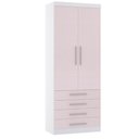 Ver imagem 1 de Guarda Roupa Modulado 90cm 2 Portas e 4 Gavetas Alpes Luciane Móveis