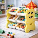 Ver imagem 3 de Estante Organização Infantil 6 Gaveta 3 Prateleira Brinquedo