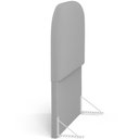 Ver imagem 6 de Cabeceira Cama Box 100cm Orgânica Lanna W01 Bouclê Cinza - Lyam Decor