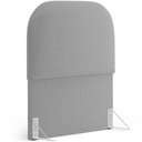 Ver imagem 2 de Cabeceira Cama Box 100cm Orgânica Lanna W01 Bouclê Cinza - Lyam Decor