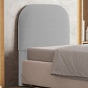 Ver imagem 1 de Cabeceira Cama Box 100cm Orgânica Lanna W01 Bouclê Cinza - Lyam Decor