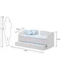 Ver imagem 4 de Cama Bicama Solteiro 2 Gavetas com Cama Auxiliar