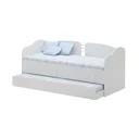 Ver imagem 2 de Cama Bicama Solteiro 2 Gavetas com Cama Auxiliar Branco