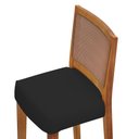 Ver imagem 7 de Kit 02 Banquetas Altas Para Cozinha Sala De Jantar Encosto Em Tela Zion L02 Facto Preto - Lyam