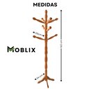 Ver imagem 4 de Cabideiro com 8 Ganchos em Madeira Maciça Natural