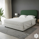 Ver imagem 4 de Cabeceira de Cama Box Casal 140cm Orgânica Verde - Veludo