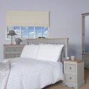 Ver imagem 6 de Mesa de Cabeceira de Madeira Maciça com 2 Gavetas Cinza Lavado