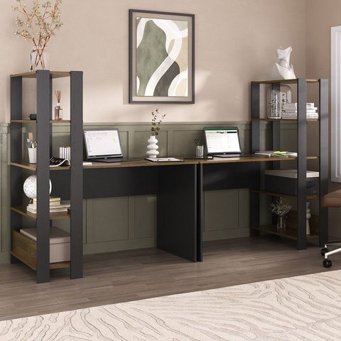 Conjunto Home Office: 2 Escrivaninhas Match 4224