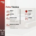 Ver imagem 4 de Conjunto Mesa 8 Cadeiras 138/27 - Mdf/mdp Tampo Vidro 130cm Disco Giratório - Zamarchi