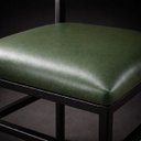 Ver imagem 6 de Kit 6 Cadeiras Flora de Cozinha Jantar Reforço Aço Preto Assento e Encosto Cor Verde