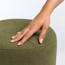 Ver imagem 4 de Kit 03 Puff Perse 36cm Redondo Decorativo Sala Quarto Tecido Bouclé