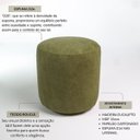 Ver imagem 5 de Kit 03 Puff Perse 36cm Redondo Decorativo Sala Quarto Tecido Bouclé