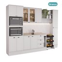 Ver imagem 4 de Cozinha Completa com Balcão Milla Rose 11 Portas 3 Gavetas MDF Branco Móveis Carraro