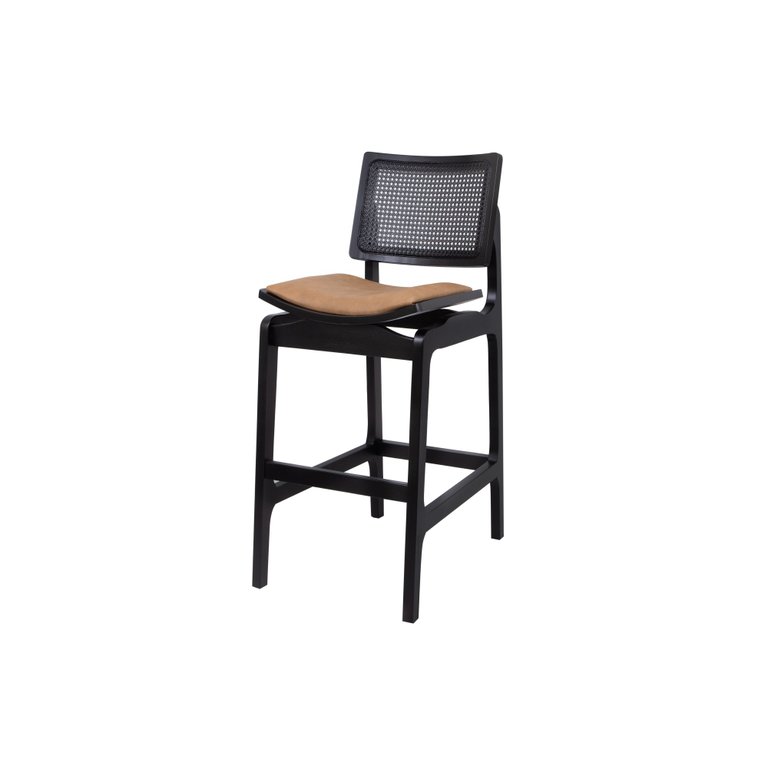 Banqueta Alta Bistrô Cozinha Moderna Luxo Preto Megan:couro Ecológico Durango Kaki Banqueta Alta Bistrô Cozinha Moderna Luxo Preto Megan:couro Ecológico Durango Kaki