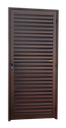 Ver imagem 1 de Porta Veneziana Alumínio 86 Esq Marrom Corten Brimak