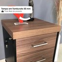 Ver mais imagens de Mesa Escritorio 136x60 cm e Gaveteiro 3 Gavetas 61x44 cm Nogal Preto Artany