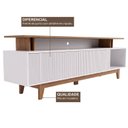 Ver imagem 5 de Rack para TV até 60 Polegadas Lorena 100% MDF 2 Portas Ripadas