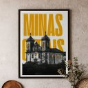Ver imagem 1 de Quadro de Minas Gerais - Igreja Barroca 24x18cm:moldura Branca