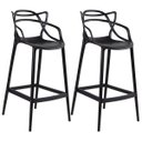 Ver imagem 2 de Kit 2 Banquetas Allegra 66cm – Design Moderno para Cozinha ou Bar