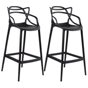 Kit 2 Banquetas Allegra 66cm – Design Moderno para Cozinha ou Bar