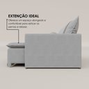 Ver imagem 4 de Sofá Cama Retrátil em Madeira Eucalipto e Linho 220cm Flórida