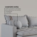 Ver imagem 5 de Sofá Cama Retrátil em Madeira Eucalipto e Linho 220cm Flórida