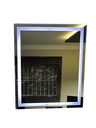Ver imagem 1 de Espelho Retangular Grande Jateado com Led 60x80 4mm, Decoração, Banheiro, Maquiagem:led Branco Frio